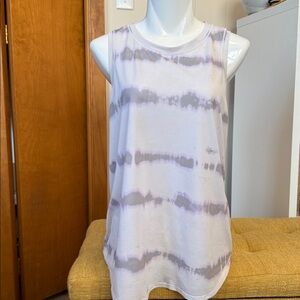 Lululemon Sculpt Tank – White/Grey Tie Dye – Size 12
